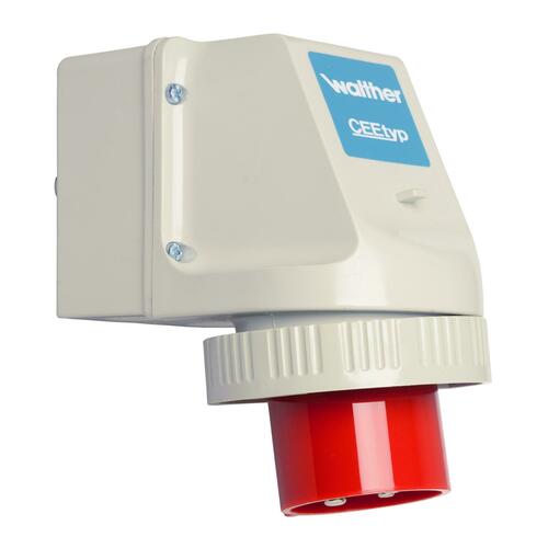 Walther Werke Wandgerätestecker 32A 4P 400V 6h IP67 638406