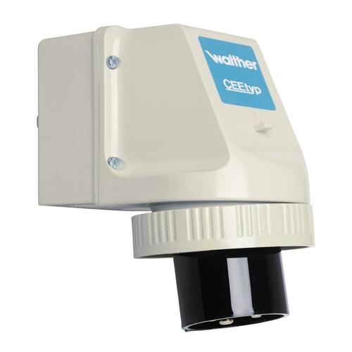 Walther Werke Wandgerätestecker 32A 4P 500V 7h IP67 638407