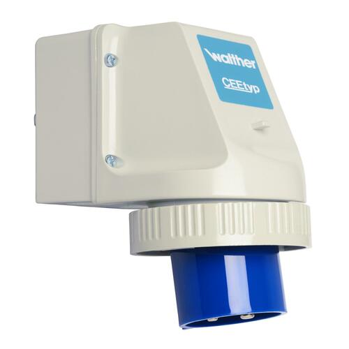 Walther Werke Wandgerätestecker 32A 4P 230V 9h IP67 638409