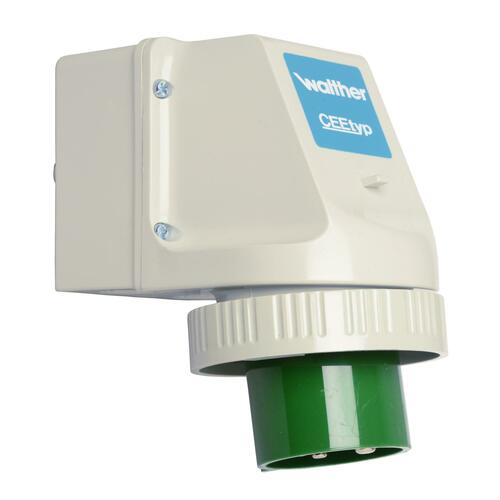 Walther Werke Wandgerätestecker 32A 4P >50-500V 10h IP67 638410