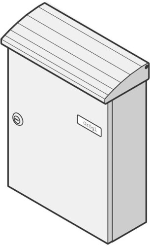 Renz Metallwaren. Briefkasten weiß Aufhängekasten 17-1-10114 weiß