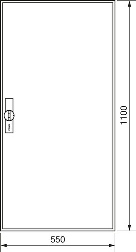 Hager Zählerschrank,universZ 1100x550x160,IP44 ZB32ES