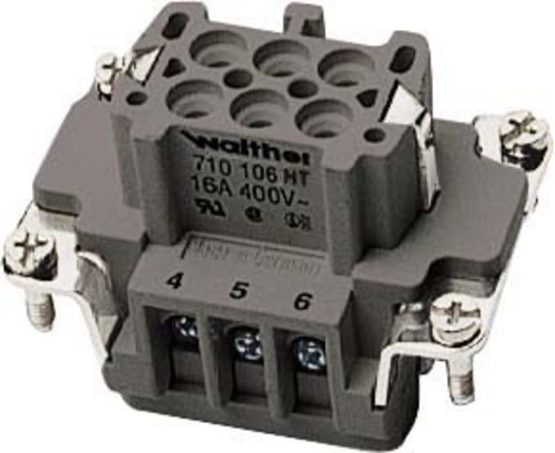 Walther Werke Buchseneinsatz BHT6 0,5-2,5qmm 20-14AWG 710106HT