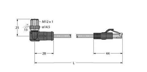 Turck Verbindungsleitung WSSD-RJ45S-4414-20M Turck Verbindungsleitung WSSD-RJ45S-4414-20M