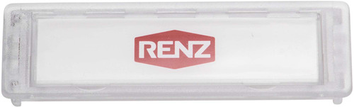 Renz Metallwaren. Namensschild transparent 97-9-82016 transp