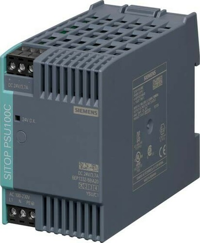 Siemens Dig.Industr. Stromversorgung 1-ph,24VDC,3,7A,IP20 6EP1332-5BA20