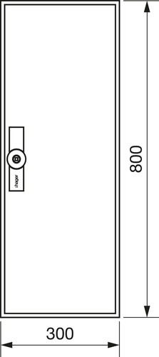 Hager Zählerschrank,universZ 800x300x205,IP54 ZB11W
