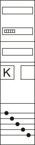 Hager Komplettfeld 1-feld.,H1100,1ZP ZH3ET27