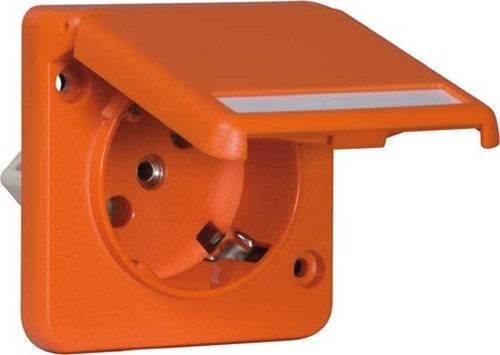 Peha Steckdose SCHUKO EB,Beschrift.,orange D 6711.33 NA WI WE S