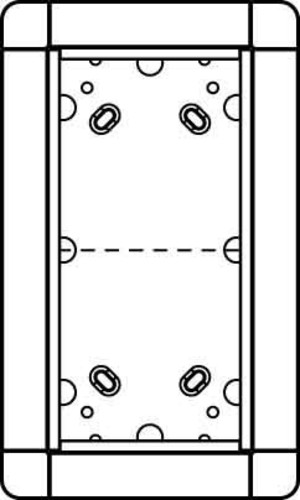 Ritto Portier UP-Rahmen weiß 2-fach, 141x238mm 1881270