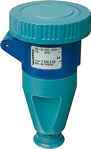 Walther Werke CEPro Kupplung 16A 3P 400V 9h IP67 6Sk 7319309