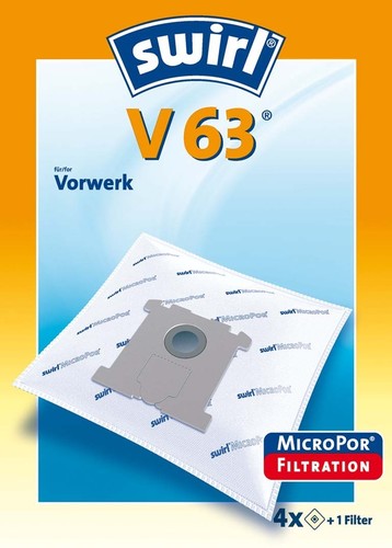 Swirl Staubbeutel für Vorwerk V 63 EcoPor VE4
