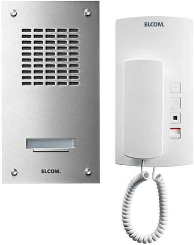 Elcom UP-1+n-Audioset 1Tln. Edelstahl ASZ-1 EM