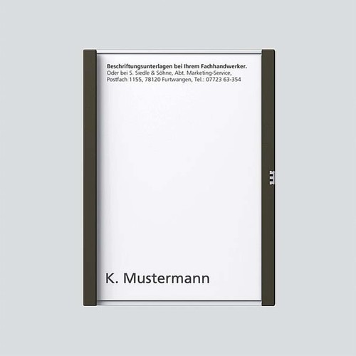 Siedle&Söhne Namensschild graph-met kpl f.TM 611-1 GM 200029035-00