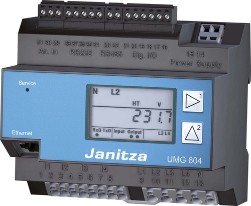 Janitza Electronic Netzanalysator UL 95..240VAC,135..340D UMG 604E-PRO230V(UL)