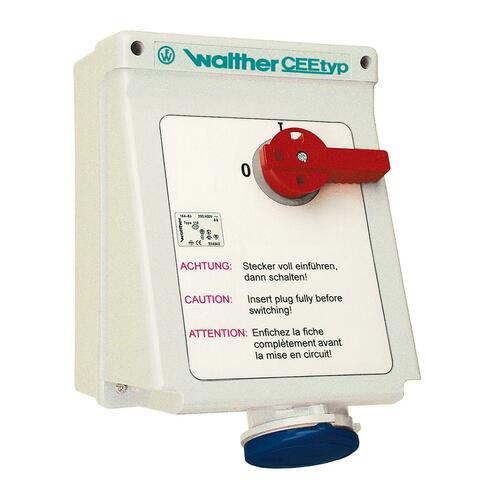 Walther Werke Wandsteckdose 63A 3P 110V 4h IP44 AE160304 Walther Werke Wandsteckdose 63A 3P 110V 4h IP44 AE160304