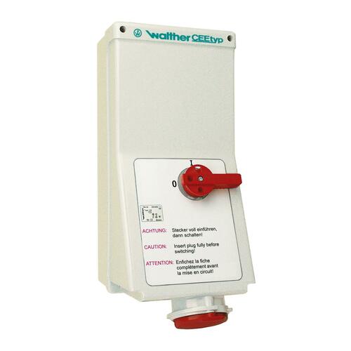 Walther Werke Wandsteckdose 63A 4P 230V 9h IP44 AI160409 Walther Werke Wandsteckdose 63A 4P 230V 9h IP44 AI160409