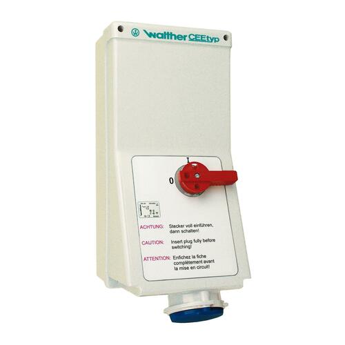 Walther Werke Wandsteckdose 63A 3P 230V 6h IP44 AJ160306 Walther Werke Wandsteckdose 63A 3P 230V 6h IP44 AJ160306