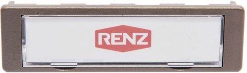 Renz Metallwaren. Namensschild grau 97-9-82016 grau