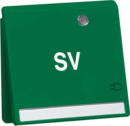 Peha Steckdose SCHUKO Beschrift.,KD,SV,gn D95651142KLED/4 NASV