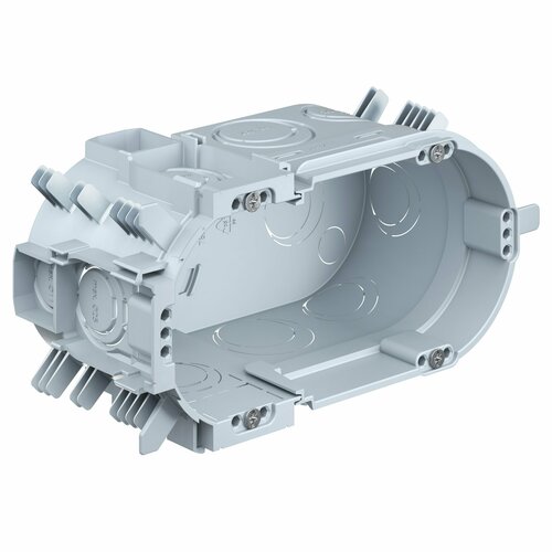 Kaiser UP Doppel-Verbindungsdose Klemmrippen 4x3 1656-06