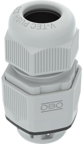 OBO Bettermann Vertr Kabelverschraubung D:20, lichtgrau V-TEC PUSH M20 OBO Bettermann Vertr Kabelverschraubung D:20, lichtgrau V-TEC PUSH M20