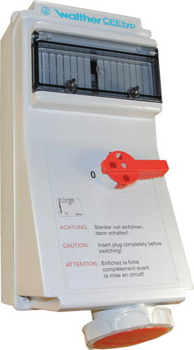 Walther Werke Wandsteckdose 63A 5P 230V 9h IP67 AL169509TS