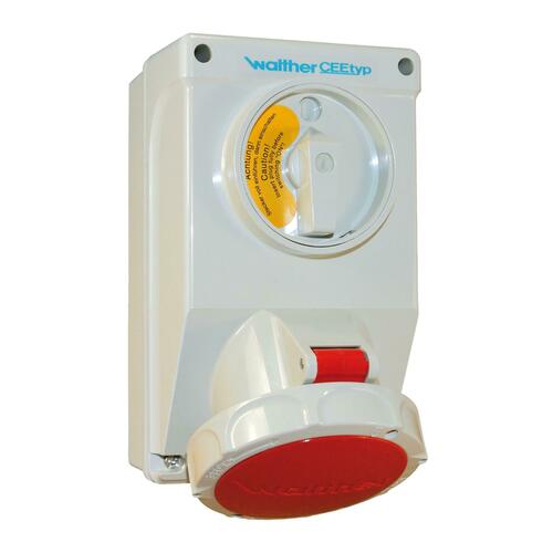 Walther Werke Wandsteckdose 32A 4P 230V 9h IP67 AT139409