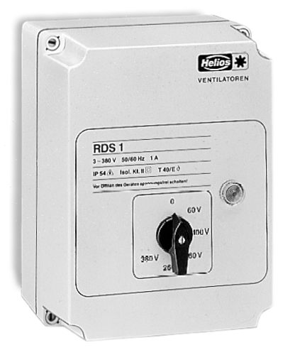 Helios Ventilatoren Trafo-Drehzahlsteller mit Motorvollschutzeinri RDS 11