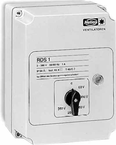 Helios Ventilatoren Trafo-Drehzahlsteller mit Motorvollschutzeinri RDS 2