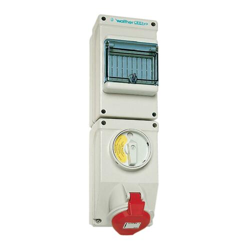 Walther Werke Wandsteckdose 16A 4P 230V 9h IP44 AU110409TS