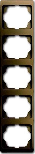 Busch-Jaeger Rahmen 5-fach bronze, senkr. alpha 1735 KA-21