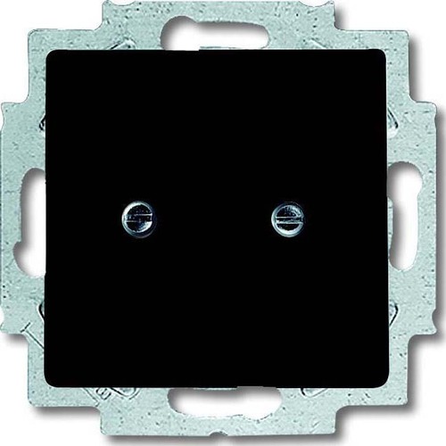 Busch-Jaeger Zentralscheibe schwarz mt f.BNC-u.TNC-Buchsen 1750-885