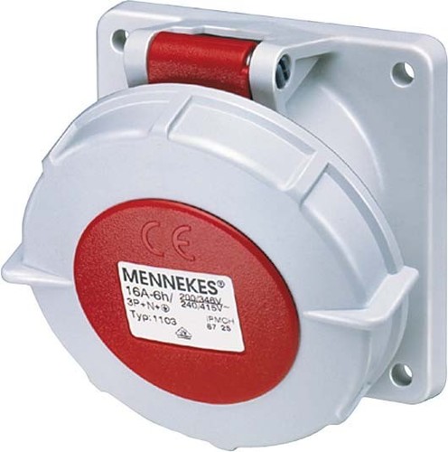 Mennekes Anbaudose schräg 16A,7p,6h,400V,IP67 1096 Mennekes Anbaudose schräg 16A,7p,6h,400V,IP67 1096