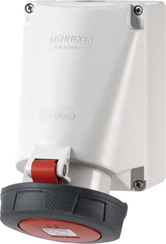 Mennekes Wanddose HW/VN 63A,4p,6h,400V,IP67 24315 Mennekes Wanddose HW/VN 63A,4p,6h,400V,IP67 24315