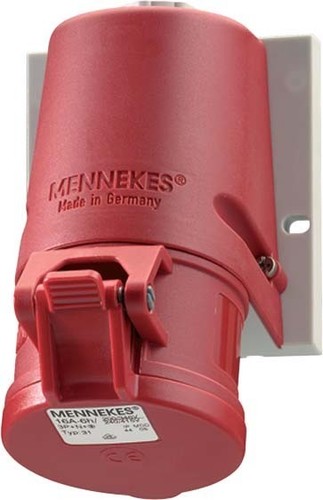 Mennekes Wanddose TwinCONTACT 32A,4p,6h,400V,IP44 1348 Mennekes Wanddose TwinCONTACT 32A,4p,6h,400V,IP44 1348