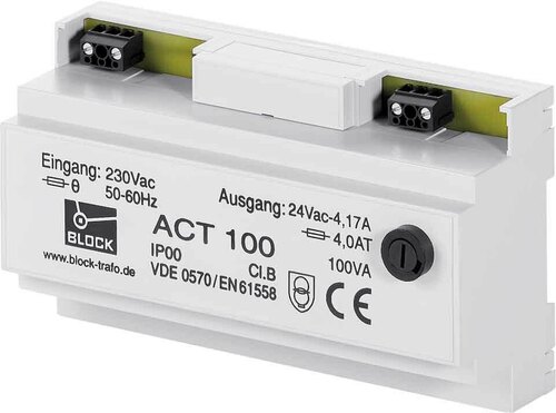 Block Sicherheitstransformator ACT 100