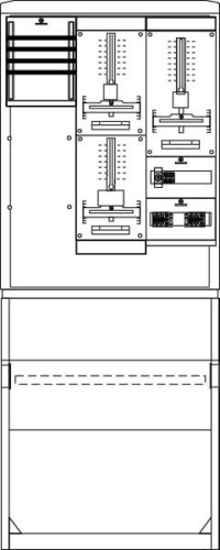 Striebel&John Zähleranschlusssäule kpl. 2Z1TSG SZ2615E