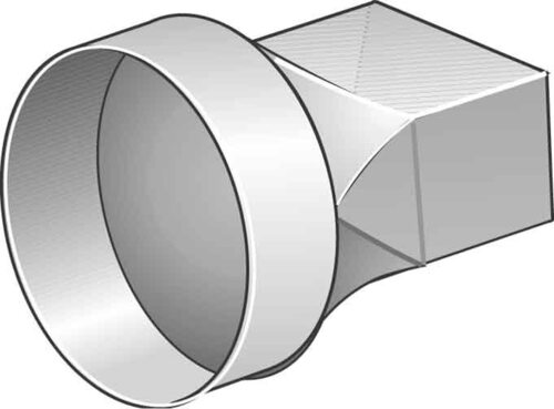 Helios Ventilatoren Übergangsstück 100 auf "100"konisch FLÜR 100