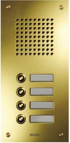 Elcom UP-Türstation 7Taster,1-reih.,PVD TMG-7/1
