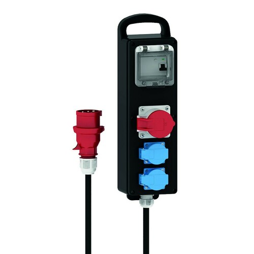 Bals Elektrotech. Vollgummi-Verteiler tragbar 530 Bals Elektrotech. Vollgummi-Verteiler tragbar 530