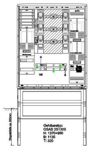GSAB Elektrotechnik Wandlermessung 400A 25.W400.001+Dir.