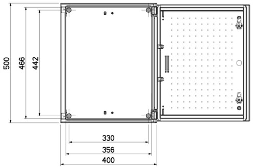 GSAB Elektrotechnik GfK-Wandschrank IP65 500x400x200mm 54W500MES GSAB Elektrotechnik GfK-Wandschrank IP65 500x400x200mm 54W500MES