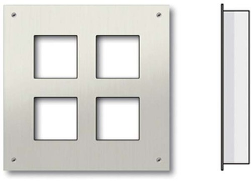 TCS Tür Control Frontplatte UP für 2x2 AMI-Module ZAU2007-0030