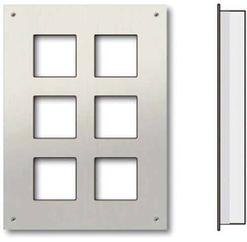 TCS Tür Control Frontplatte UP für 2x3 AMI-Module ZAU2008-0030