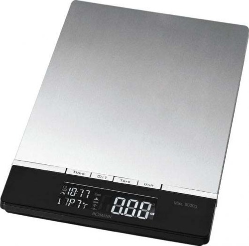 Bomann DA Küchenwaage max.5kg,LCD-Display KW1421CB inox
