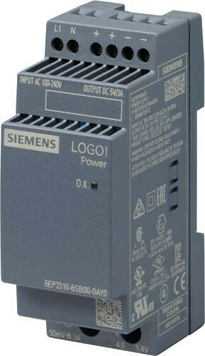 Siemens Dig.Industr. LOGO!POWER 5V/3A 6EP3310-6SB00-0AY0