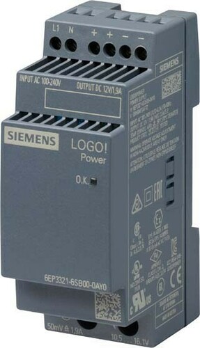 Siemens Dig.Industr. LOGO!POWER 12V/1,9A 6EP3321-6SB00-0AY0