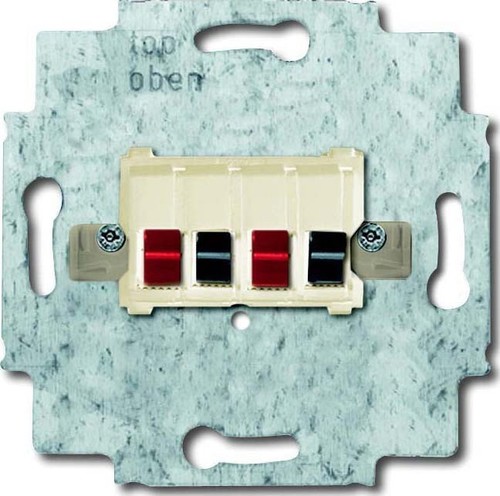 Busch-Jaeger Lautsprecher-Anschlussdose 2-fach ch, weiß 0248/02-101