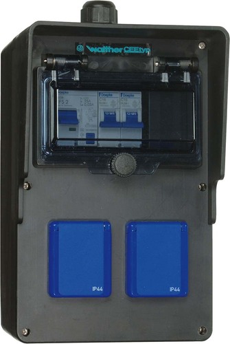 Walther Werke Steckdosenkombination Vollgummi, Wandgeh. 6440001